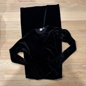 Totems Black Velvet Long dress